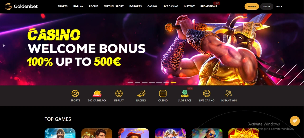 Goldenbet Homepage